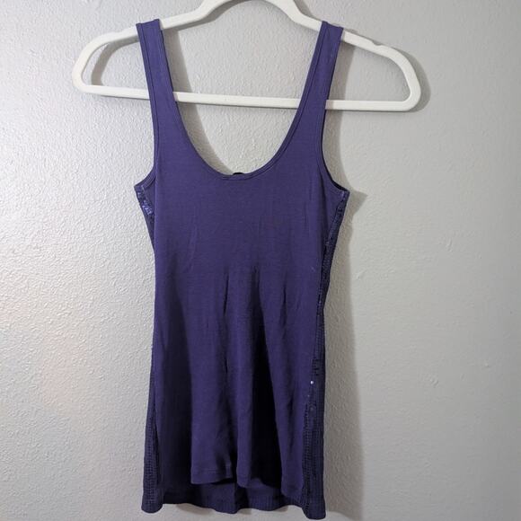 Express Sexy Basic Sequin tank Top - Picture 3 of 4